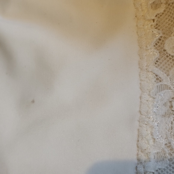 Spanx shapewear scoop neck tank top cami ivory with lace hem womens size 3X - Picture 6 of 6